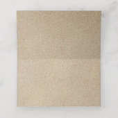 美しいビーチ ブライダル シャワーの折りたたみ式名札 プレイスカード (内部開封)