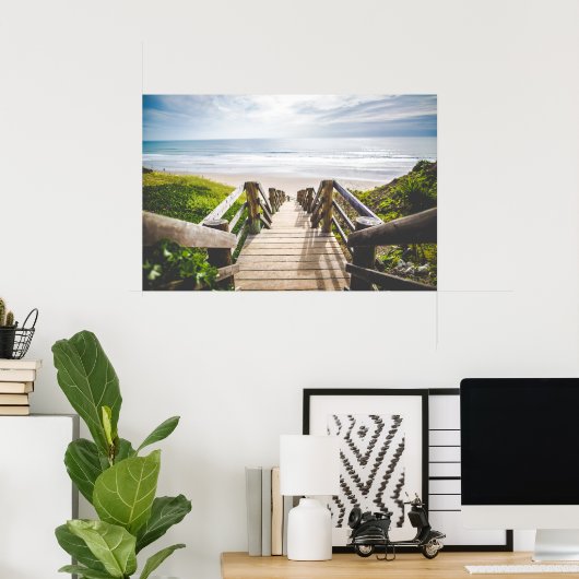 美しいビーチ ポスター (ホームオフィス)