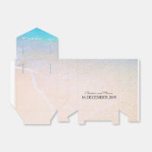 美しいビーチ/目的地のウェディングパーソナライズされた フェイバーボックス (折り畳みなし)