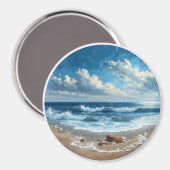 美しいビーチ – 美しいビーチシーン マグネット (正面/裏面)