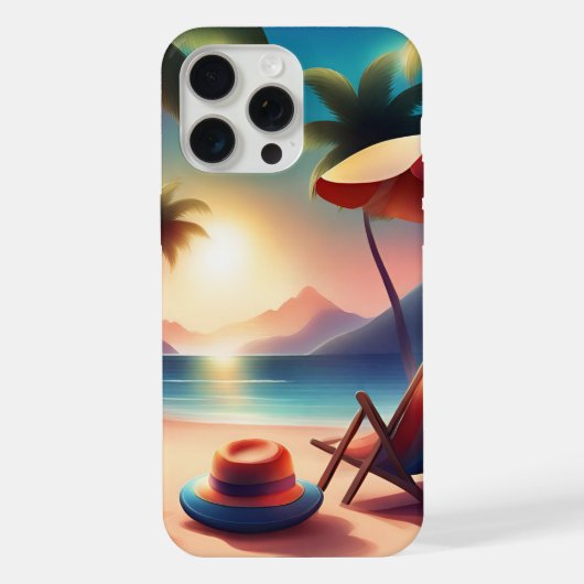 美しいビーチ iPhoneケース (裏面)