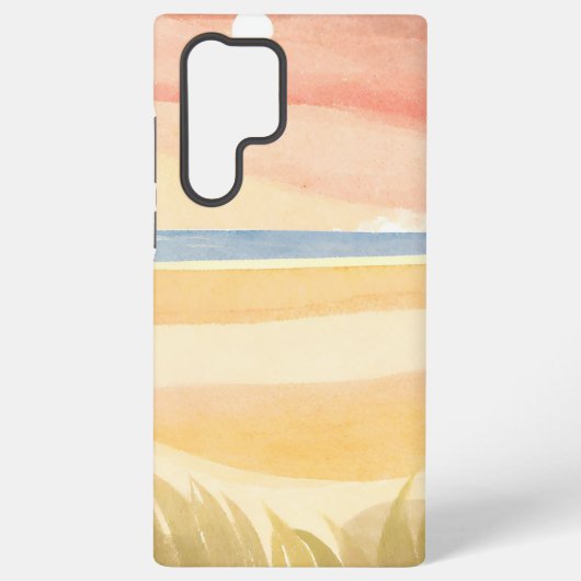 美しいビーチ SAMSUNG GALAXYケース (裏面)