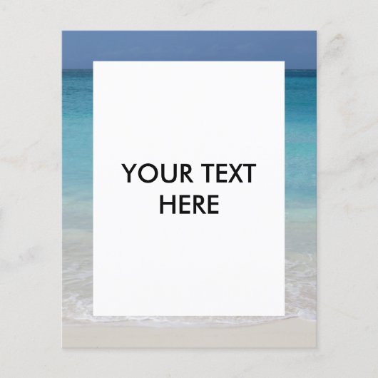 美しいビーチ | TurksとCaicosの写真 チラシ (正面)