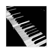 美しいピアノのアートワーク ラバースタンプ (インプリント)