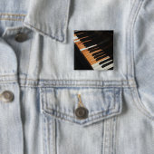 美しいピアノのアートワーク 缶バッジ (インサイチュ)