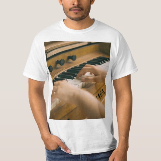 美しいピアノ Tシャツ (正面)