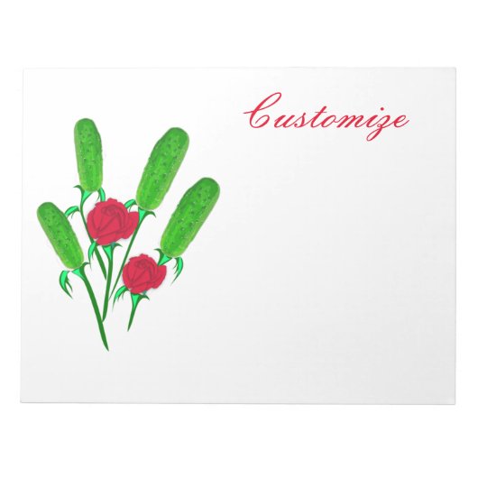 美しいピクルブーケとバラThunder_Cove ノートパッド (正面)