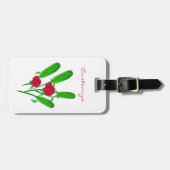 美しいピクルブーケとバラThunder_Cove ラゲッジタグ (正面横)