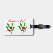 美しいピクルブーケとバラThunder_Cove ラゲッジタグ (裏面横)