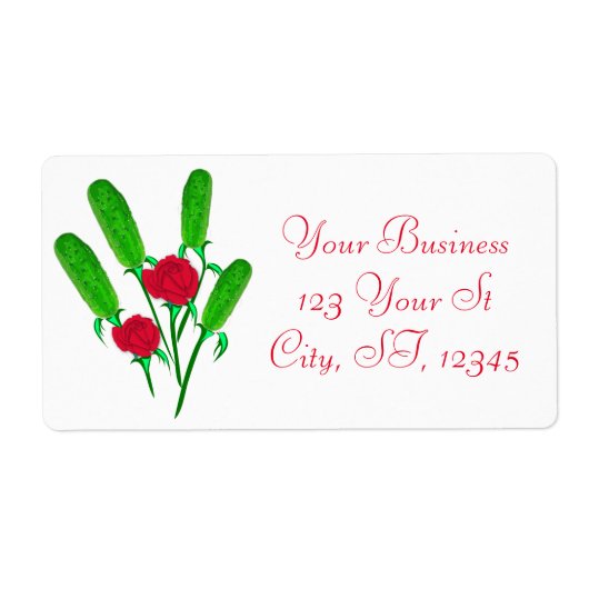 美しいピクルブーケとバラThunder_Cove ラベル (正面)