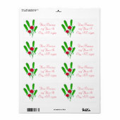 美しいピクルブーケとバラThunder_Cove ラベル (フルシート)