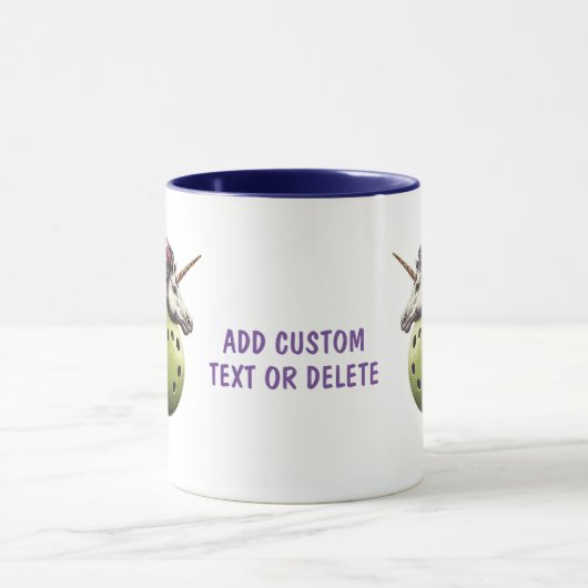 美しいピックボールユニコーンスポーツズピックボール マグカップ (中央)