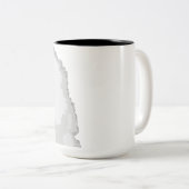 美しいピレ素晴らしネー犬用コーヒーマグ ツートーンマグカップ (正面右)