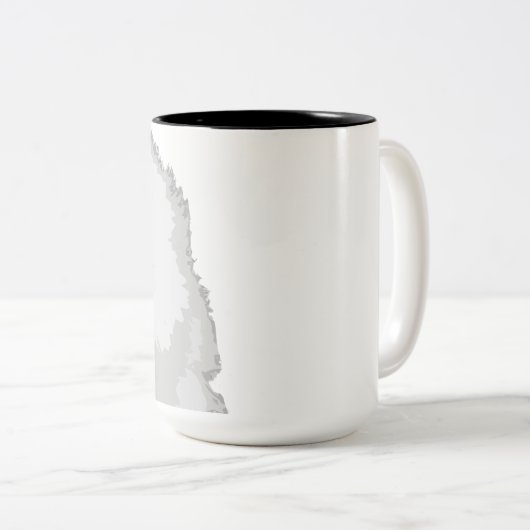 美しいピレ素晴らしネー犬用コーヒーマグ ツートーンマグカップ (正面右)