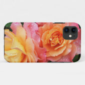 美しいピンクとオレンジのバラ写真 Case-Mate iPhoneケース (裏面(横))