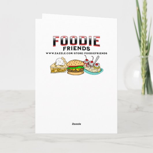 美しいピンクとゴールドのアイスクリーム ゴールデンバースデー カード (裏面)