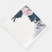 美しいピンクとネイビーの花 (コーナー)