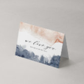 美しいピンクとブルーの水彩画のマザーズデーカード カード