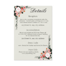 美しいピンクとホワイトのブ ラッシュ フラワーの封入カードC