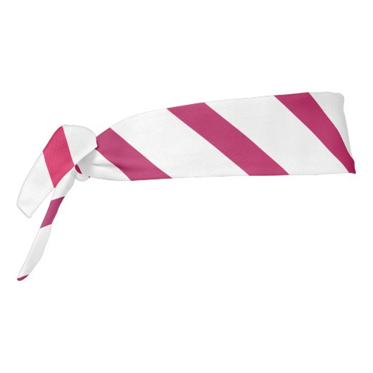 美しいピンクと赤のストライプ タイヘッドバンド (回転270)