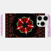 美しいピンクと青と白のハートの愛のデザイン Case-Mate iPhoneケース (裏面 (横))