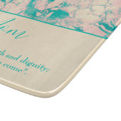 美しいピンクと青の大理石のカッティングボード カッティングボード (角)