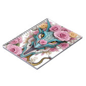 美しいピンクのお洒落龍の頭のポートレート ノートブック (左側)