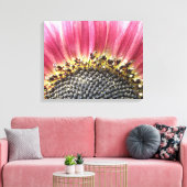 美しいピンクのひまわりキャンバスのプリント キャンバスプリント (インサイチュ (リビング))