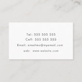 美しいピンクのアクアウォーターのカラー洗浄 予約カード (裏面)