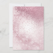 美しいピンクのウェディング - 招待状 (裏面)