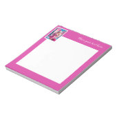 美しいピンクのクリスマスガール01 ノートパッド (回転)