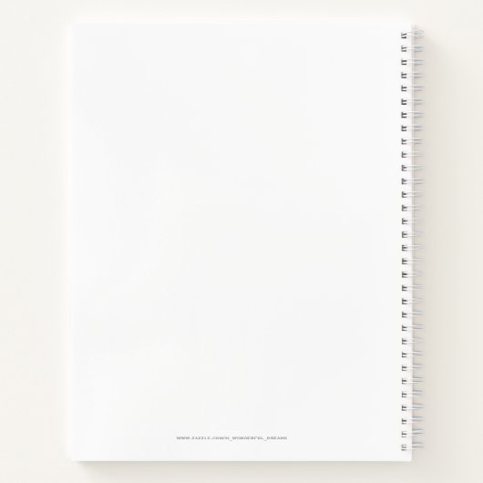 美しいピンクのクリスマスガール01 ノートブック (裏面)