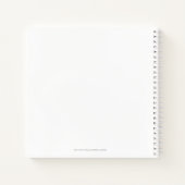 美しいピンクのクリスマスガール01 ノートブック (裏面)