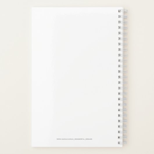 美しいピンクのクリスマスガール01 ノートブック (裏面)