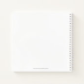 美しいピンクのクリスマスガール01 ノートブック (裏面)