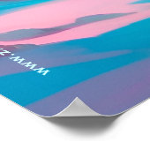 美しいピンクのクリスマスガール01 ポスター (角)