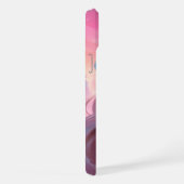 美しいピンクのクリスマスガール01 iPhoneケース (右側面)