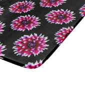 美しいピンクのダリアの花の自然な模様 カッティングボード (角)