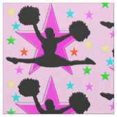 美しいピンクのチアリーティング織物 ファブリック (クローズアップ)