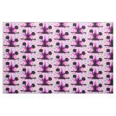 美しいピンクのチアリーティング織物 ファブリック (ファットクウォーター)