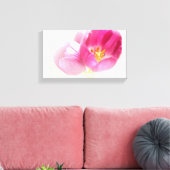 美しいピンクのチューリップ キャンバスプリント (インサイチュ (リビング))