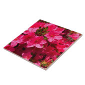 美しいピンクのツツツジの花タイル タイル (側面)