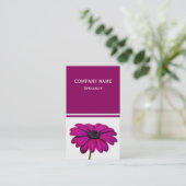 美しいピンクのデイジー 名刺 (スタンド正面)