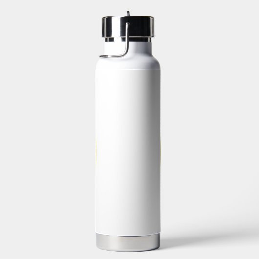 美しいピンクのバラと花瓶 ウォーターボトル (右面)