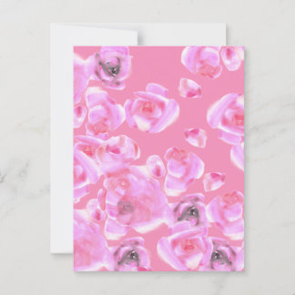 美しいピンクのバラのはがき ポストカード