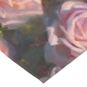 美しいピンクのバラのカスタムな花のテーブルのランナー ショートテーブルランナー (コーナー)