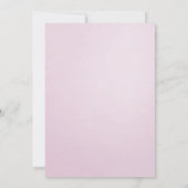 美しいピンクのバラのシャンパンブランシュ招待状 招待状 (裏面)