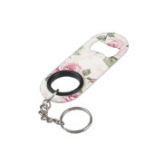 美しいピンクのバラのロマンチックな愛 キーホルダー栓抜き (裏面アングル)