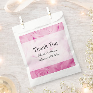 美しいピンクのバラの花写真デザイン結婚ズ フェイバーバッグ