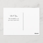 美しいピンクのバラの花束 感謝 ポストカード (裏面)